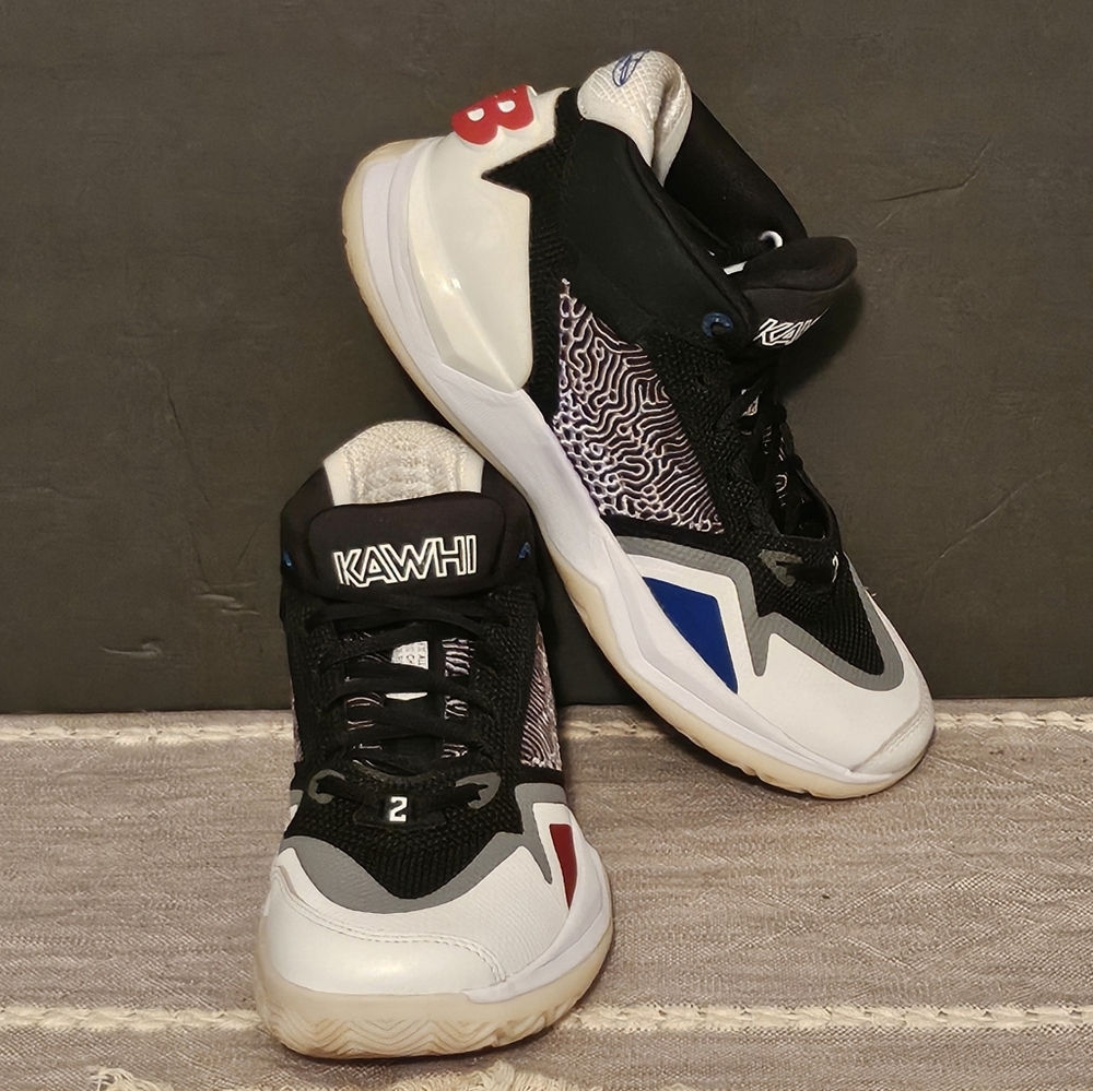 New Balance Kawhi Leonard "Clippers Away" Basketball Sneakers, M9, Blk/Wht/Multi